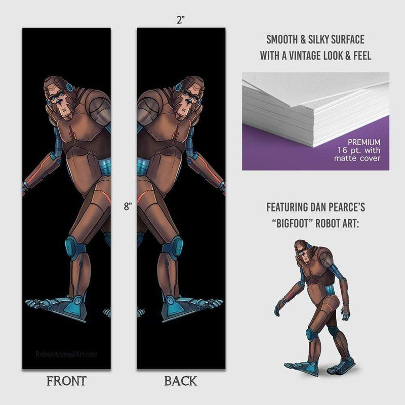 Bigfoot Robot - Premium Bookmark - Dan Pearce Sticker Shop
