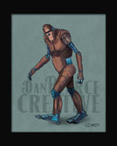 Bigfoot Sasquatch Robot Fine Art Print Created - Dan Pearce Sticker Shop