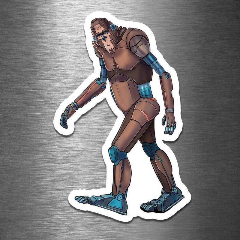 Bigfoot - Sasquatch Robot - Vinyl Sticker - Dan Pearce Sticker Shop