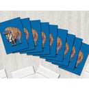 Bison/Buffalo Robot Premium Greeting Card(s) Featuring Art - Dan Pearce Sticker Shop