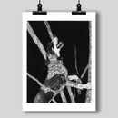 Bluetick Coonhound Dog Fine Art Print - Dan Pearce Sticker Shop