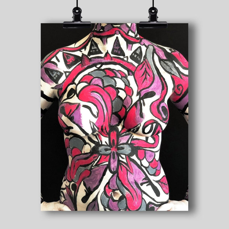 Body Art Print (Abstract Design