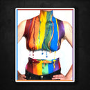 Body Painting PRIDE LGBT Premium Sticker - Dan Pearce Sticker Shop