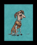 Boxer Robot Dog Fine Art Print Created - Dan Pearce Sticker Shop