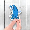 Breakdancing/Tripping Rhino - Vinyl Sticker - Dan Pearce Sticker Shop