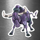 Bull Robot- Charging - Vinyl Sticker - Dan Pearce Sticker Shop