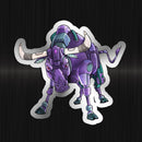 Bull Robot - Special Foil Sticker - Dan Pearce Sticker Shop