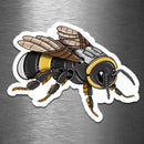 Bumblebee Robot - Vinyl Sticker - Dan Pearce Sticker Shop
