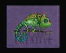 Chameleon Robot Fine Art Print Created - Dan Pearce Sticker Shop