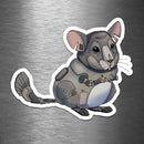 Chinchilla Robot - Vinyl Sticker - Dan Pearce Sticker Shop