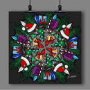 Christmas "Mandala" Art Print - Dan Pearce Sticker Shop