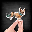 Corgi Robot - Vinyl Sticker - Dan Pearce Sticker Shop