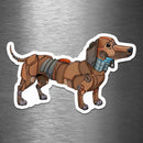 Dachshund Robot - Vinyl Sticker - Dan Pearce Sticker Shop