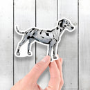 Dalmatian Robot - Vinyl Sticker - Dan Pearce Sticker Shop