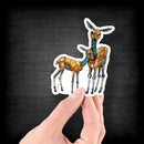 Deer & Fawn Robots - Vinyl Sticker - Dan Pearce Sticker Shop