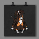Doggy Adorable Robot Fine Art Print - Dan Pearce Sticker Shop
