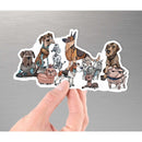 DOGS! Robots - Vinyl Sticker - Dan Pearce Sticker Shop