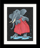 "Elephant in a Bath Towel" Art Print - Dan Pearce Sticker Shop