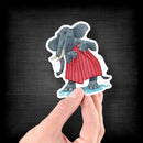 Elephant in a Bath Towel - Vinyl Sticker - Dan Pearce Sticker Shop