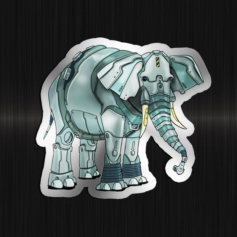 Elephant Robot - Special Foil Sticker - Dan Pearce Sticker Shop