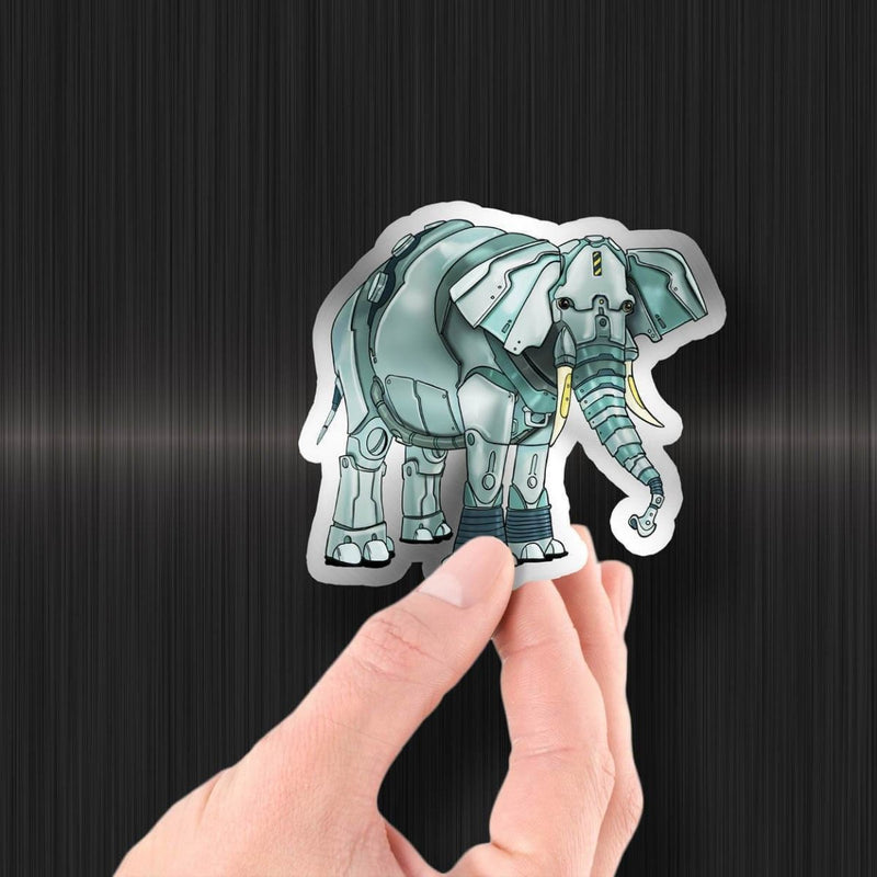 Elephant Robot - Special Foil Sticker - Dan Pearce Sticker Shop