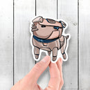English Bulldog Robot - Vinyl Sticker - Dan Pearce Sticker Shop