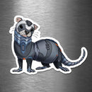 Ferret Robot - Vinyl Sticker - Dan Pearce Sticker Shop