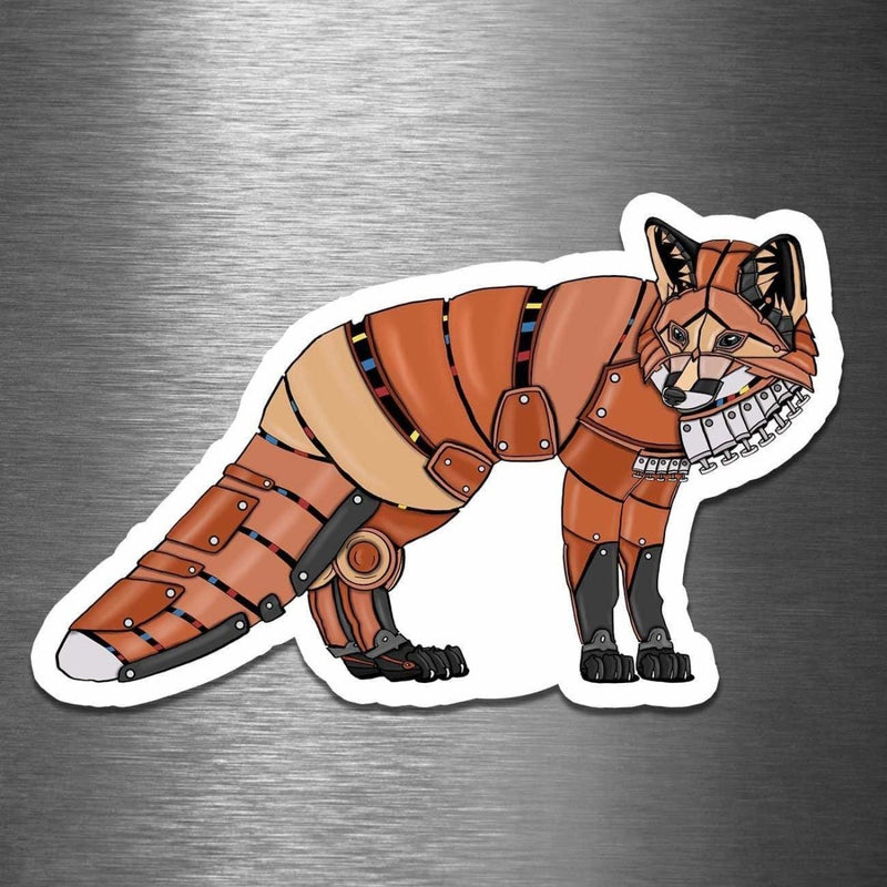 Fox Robot - Vinyl Sticker - Dan Pearce Sticker Shop