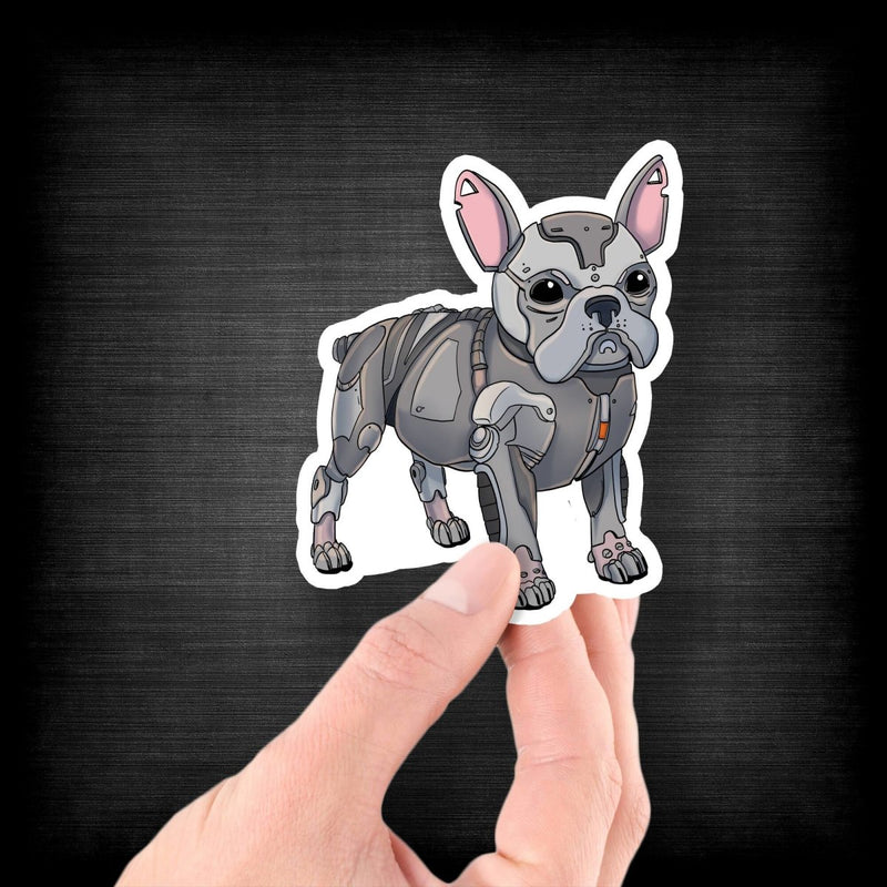 French Bulldog Robot - Vinyl Sticker - Dan Pearce Sticker Shop