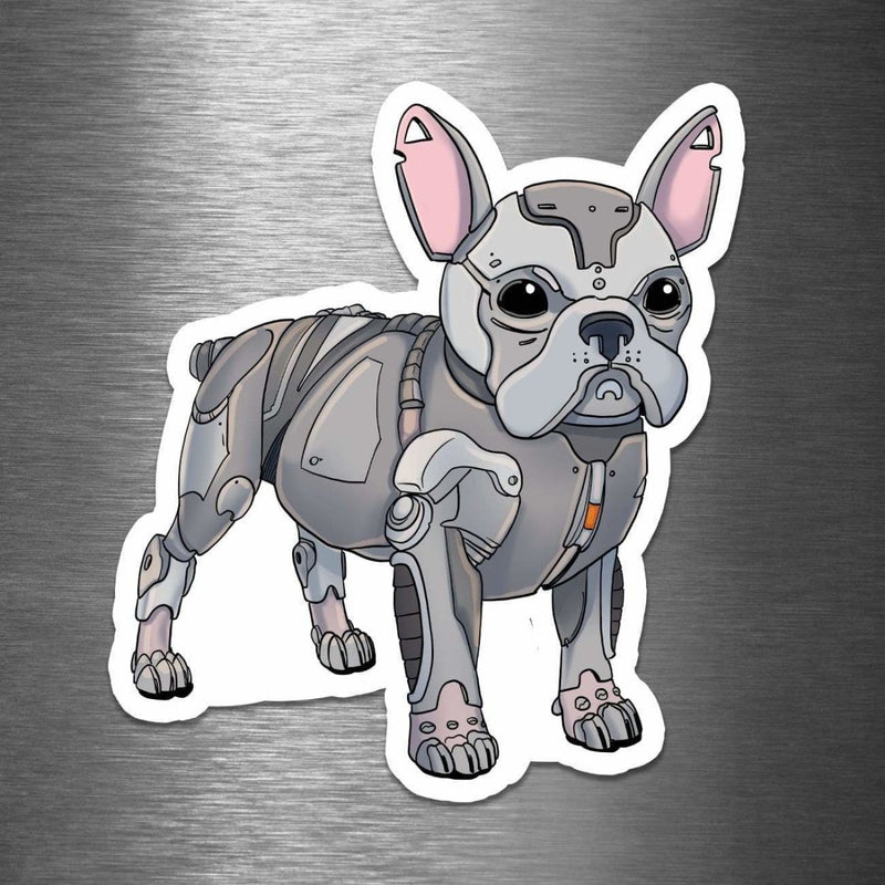 French Bulldog Robot - Vinyl Sticker - Dan Pearce Sticker Shop