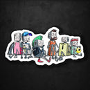 FRIENDS! Robots - Premium Sticker - Dan Pearce Sticker Shop
