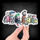 FRIENDS! Robots - Vinyl Sticker - Dan Pearce Sticker Shop