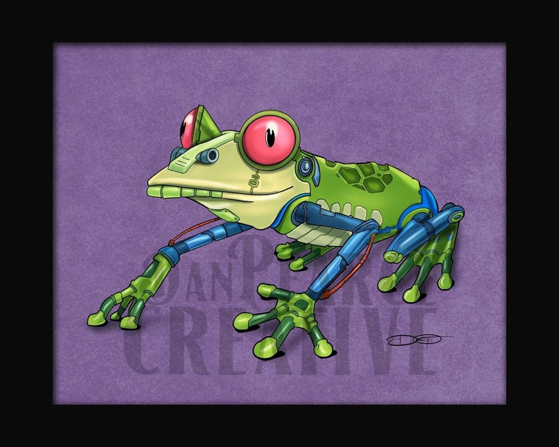Frog Robot Fine Art Print - Dan Pearce Sticker Shop
