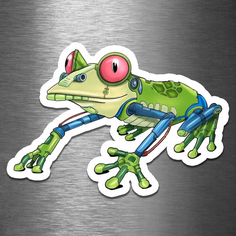 Frog Robot - Vinyl Sticker - Dan Pearce Sticker Shop