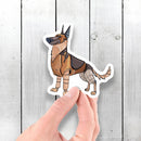 German Shepherd Dog Robot - Vinyl Sticker - Dan Pearce Sticker Shop