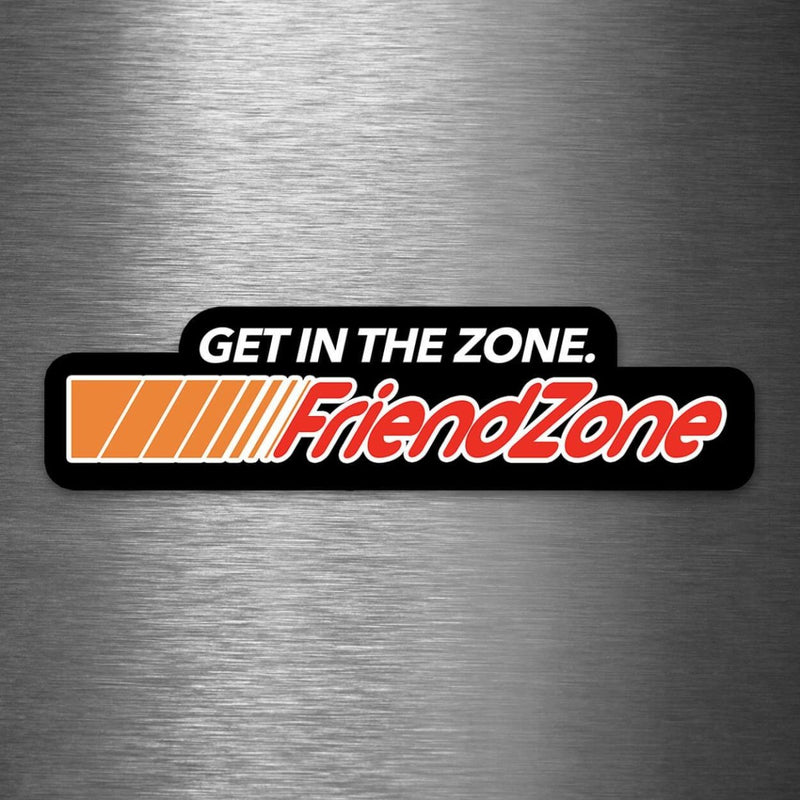 Get in the Zone - The Friend Zone Logo Art - Vinyl Sticker - Dan Pearce Sticker Shop
