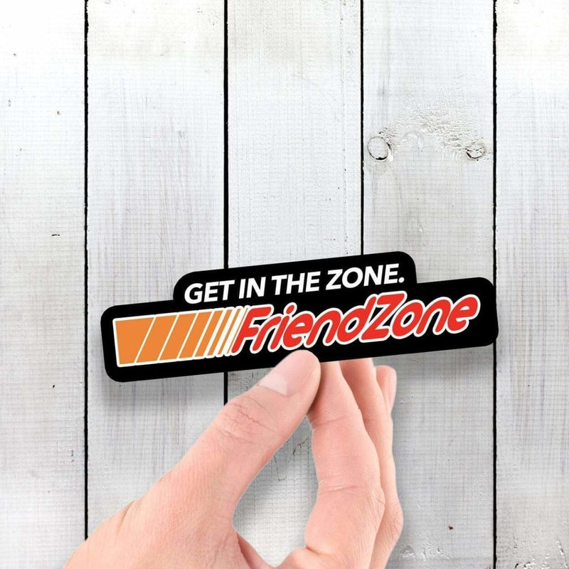 Get in the Zone - The Friend Zone Logo Art - Vinyl Sticker - Dan Pearce Sticker Shop