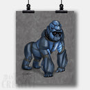 Gorilla Robot Fine Art Print - Dan Pearce Sticker Shop
