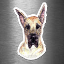 Great Dane (Bust Drawing) - Vinyl Sticker - Dan Pearce Sticker Shop