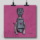Great Dane Robot Dog Fine Art Print - Dan Pearce Sticker Shop