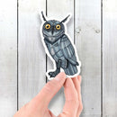 Great Horned Owl Robot - Vinyl Sticker - Dan Pearce Sticker Shop