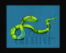 Green Mamba Snake Robot Fine Art Print - Dan Pearce Sticker Shop