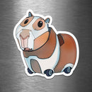Guinea Pig Robot - Vinyl Sticker - Dan Pearce Sticker Shop