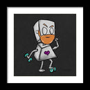 Gym Rat Adorable Robot Fine Art Print - Dan Pearce Sticker Shop