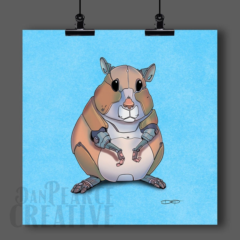 Hamster Fine Art Print - Dan Pearce Sticker Shop