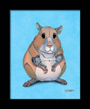 Hamster Fine Art Print - Dan Pearce Sticker Shop