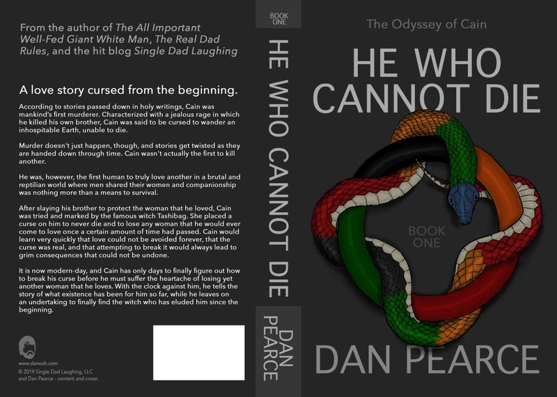 He Who Cannot Die (Paperback by Dan Pearce) - Dan Pearce Sticker Shop