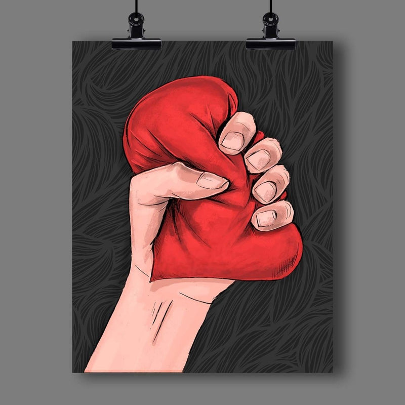 "Heart Crusher" Art Print - Dan Pearce Sticker Shop