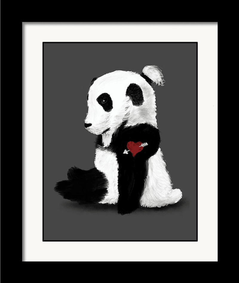 "Hipster Panda" Art Print - Dan Pearce Sticker Shop