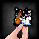 Holiday Drama The Snowmen and the Pumpkin Man - Vinyl Sticker - Dan Pearce Sticker Shop